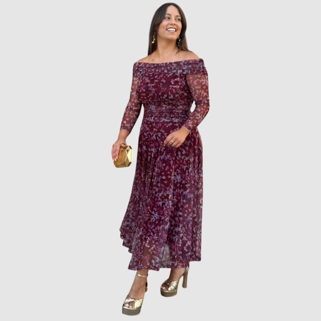 Dana - Vestido con hombros descubiertos
