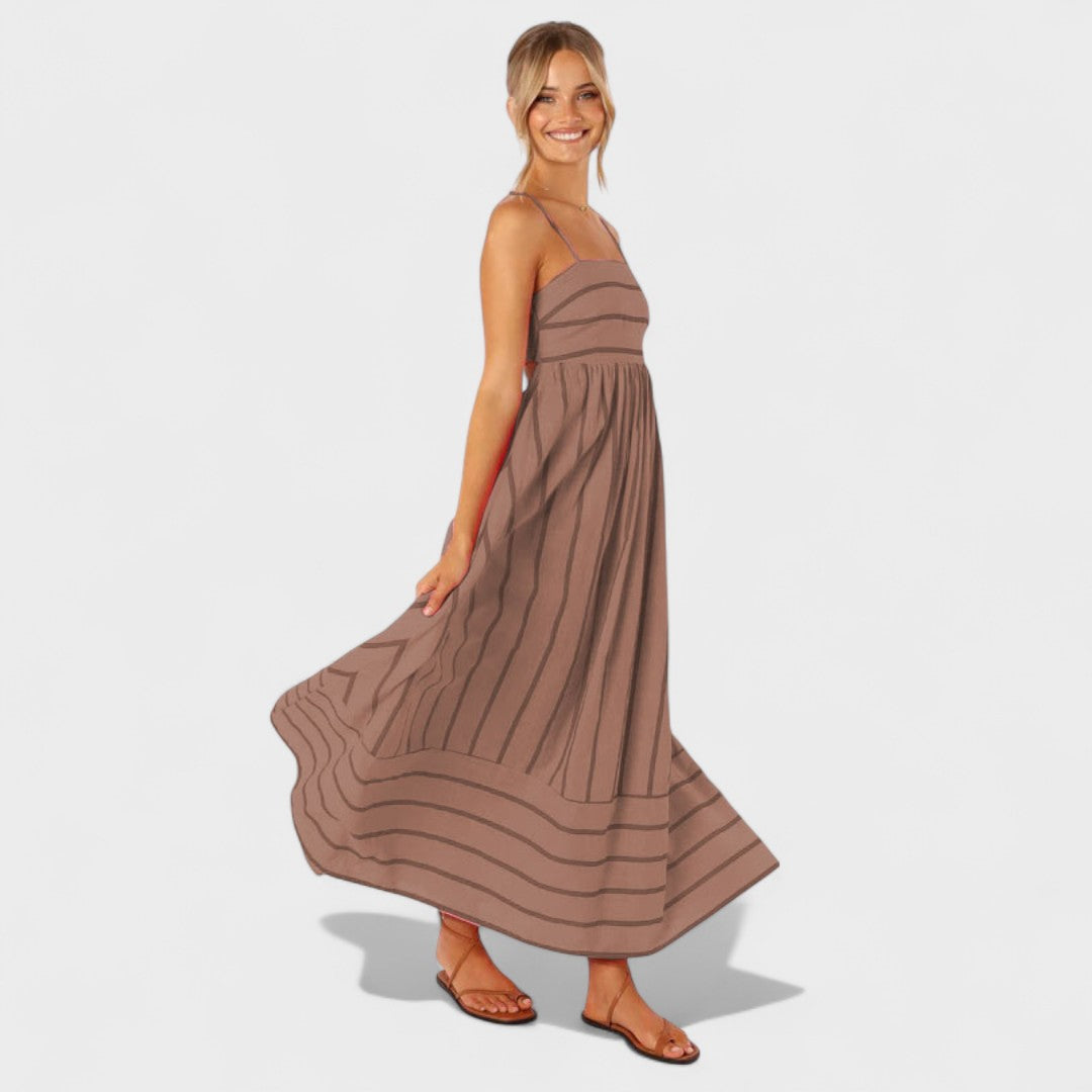 Camila - Vestido de rayas fresco
