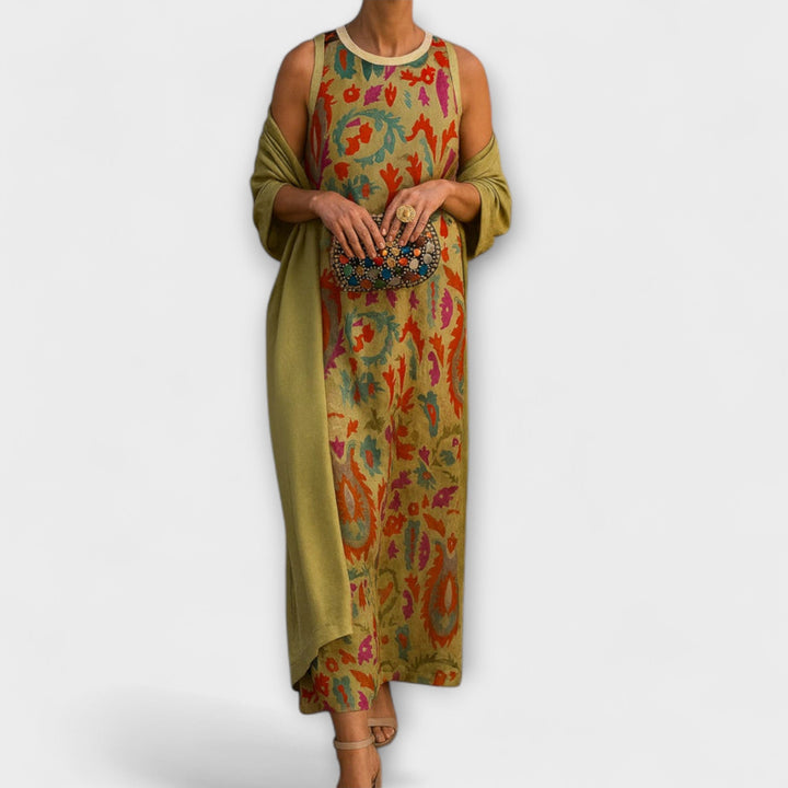 Rafaela – Vestido largo elegante con chaqueta a juego