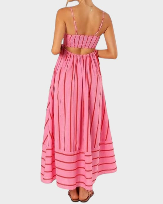 Camila - Vestido de rayas fresco