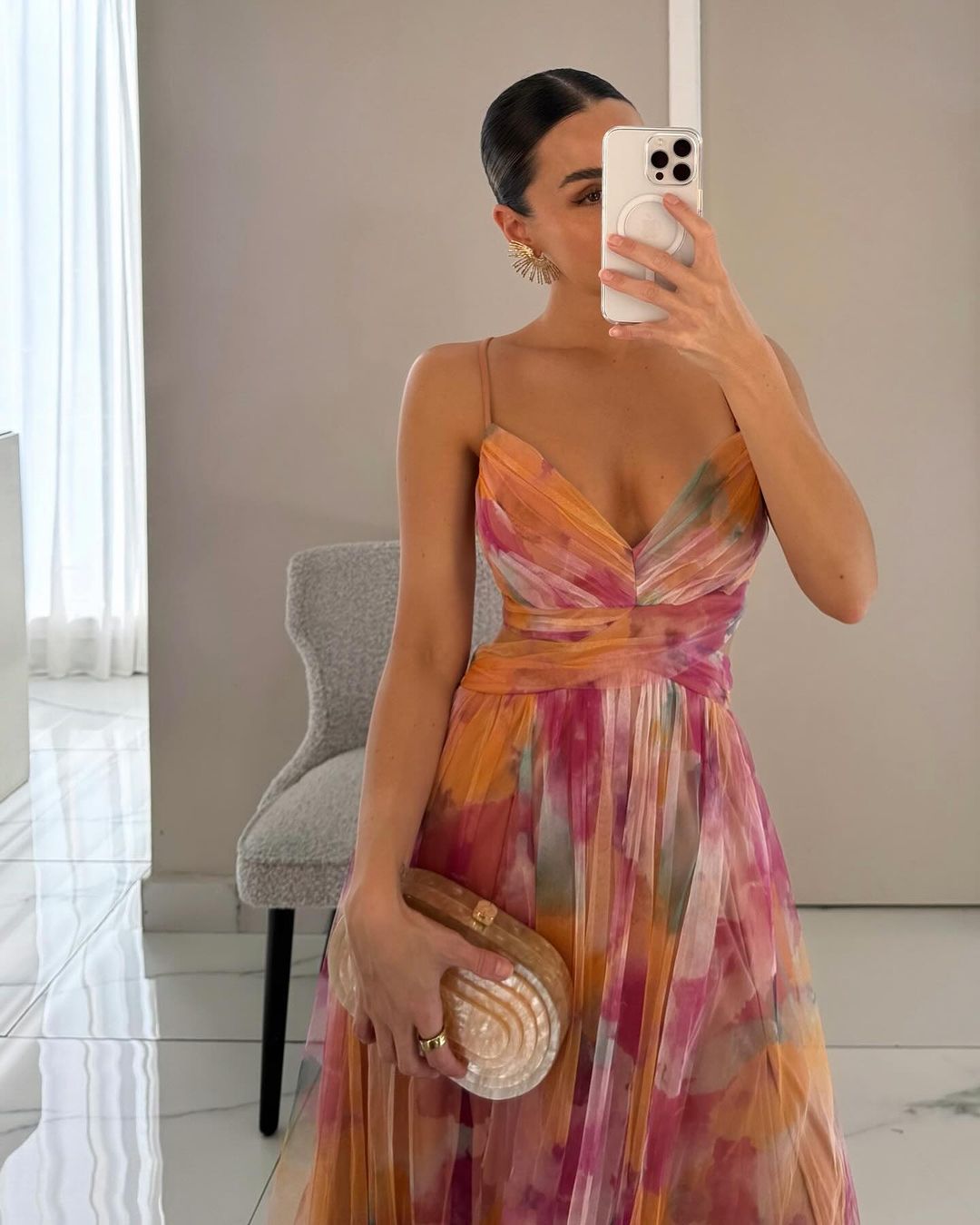 Giselle | Precioso Maxi Vestido con Estampado Floral