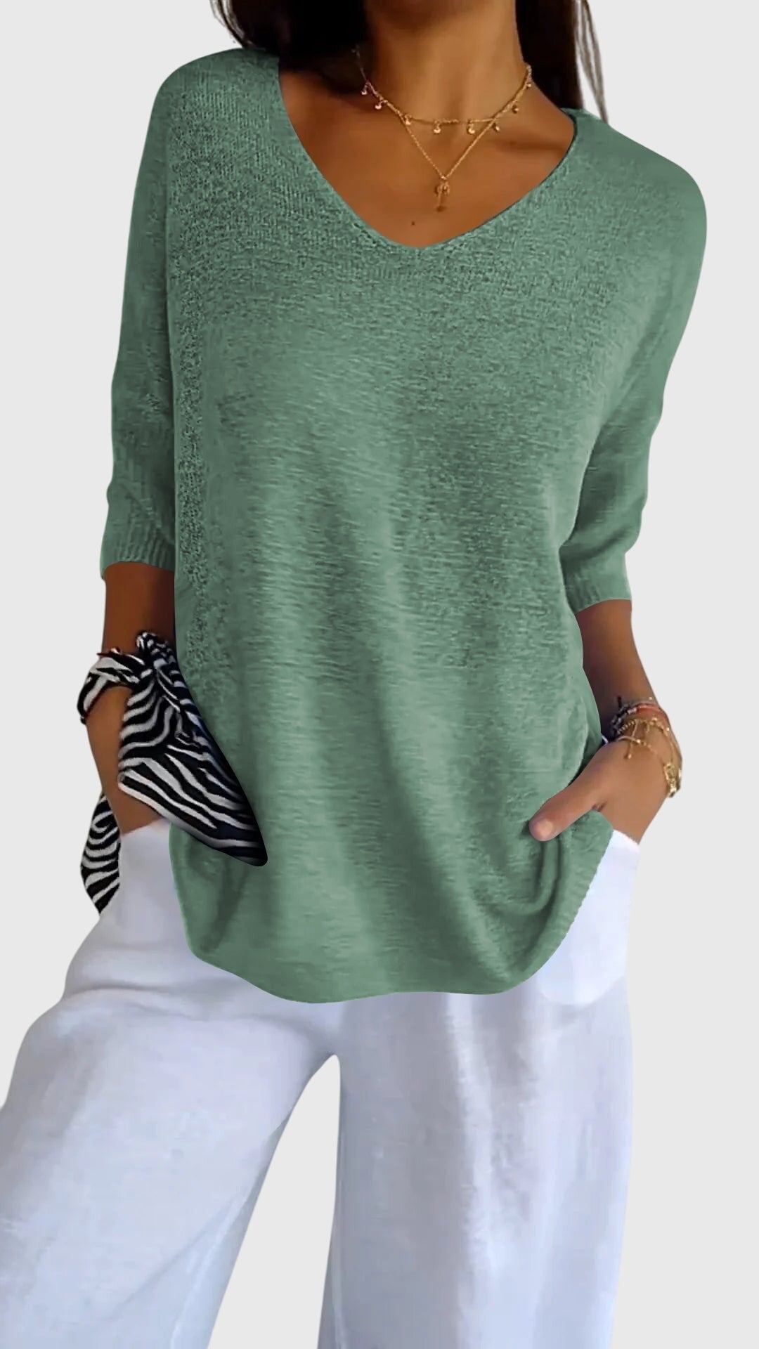 Caroline | Top Elegante con Escote en V
