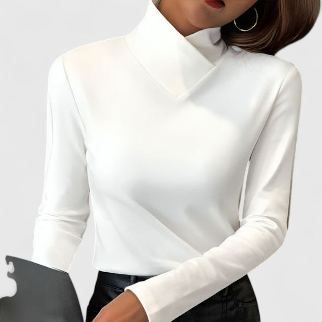Clémence | Claro | Ajuste Elegante con Cuello Alto