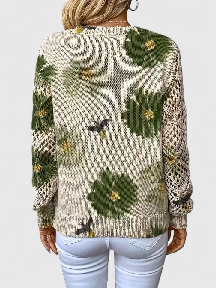 Bronwen | Jersey de Encaje Floral