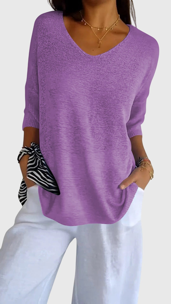 Caroline | Top Elegante con Escote en V