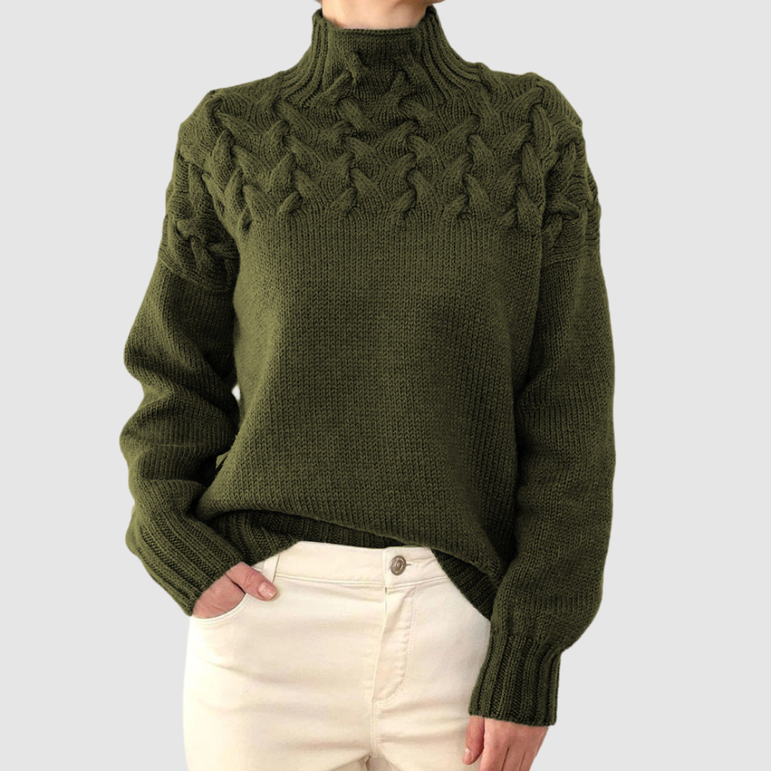 Štěpánka – Jersey cálido de cuello alto