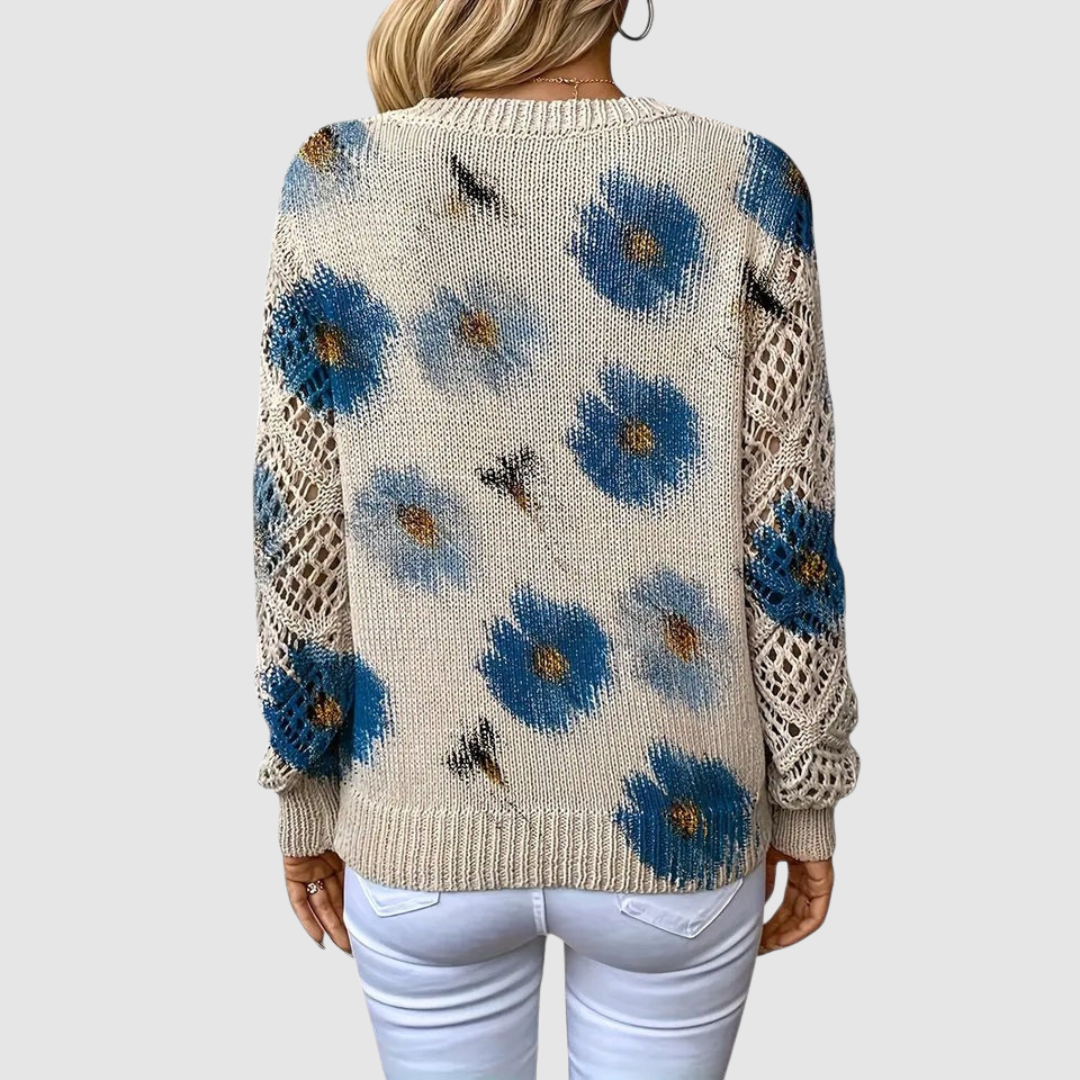 Meda - Suéter elegante con diseño floral