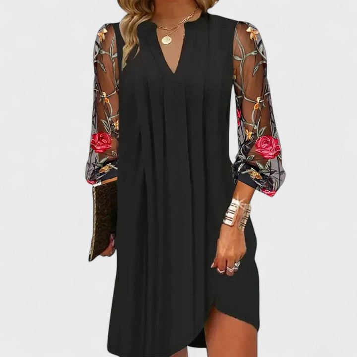 Daniela - Mini vestido elegante con escote en V
