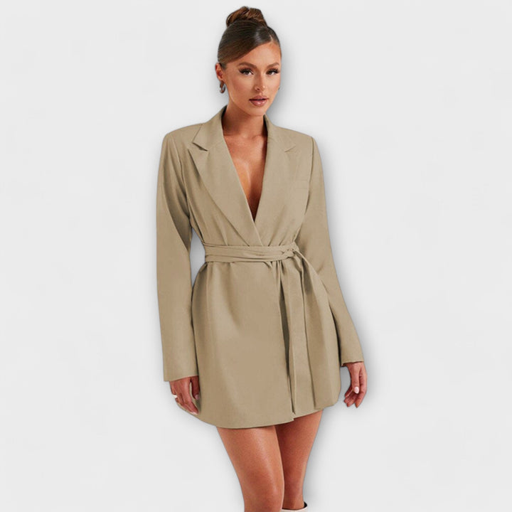 Zélia - Vestido blazer con escote en V