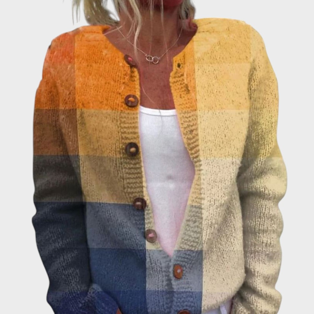 Beatriz – Cárdigan floral de otoño