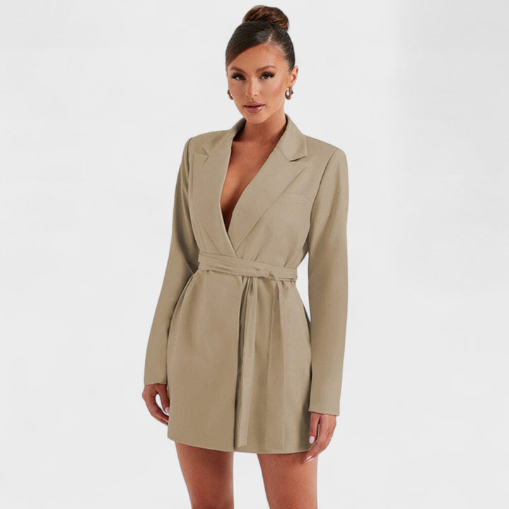Teresa - Vestido blazer negro
