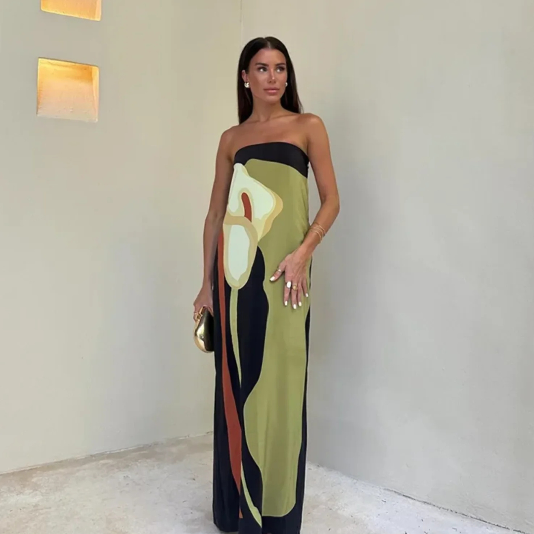 Paula - Vestido elegante con escote