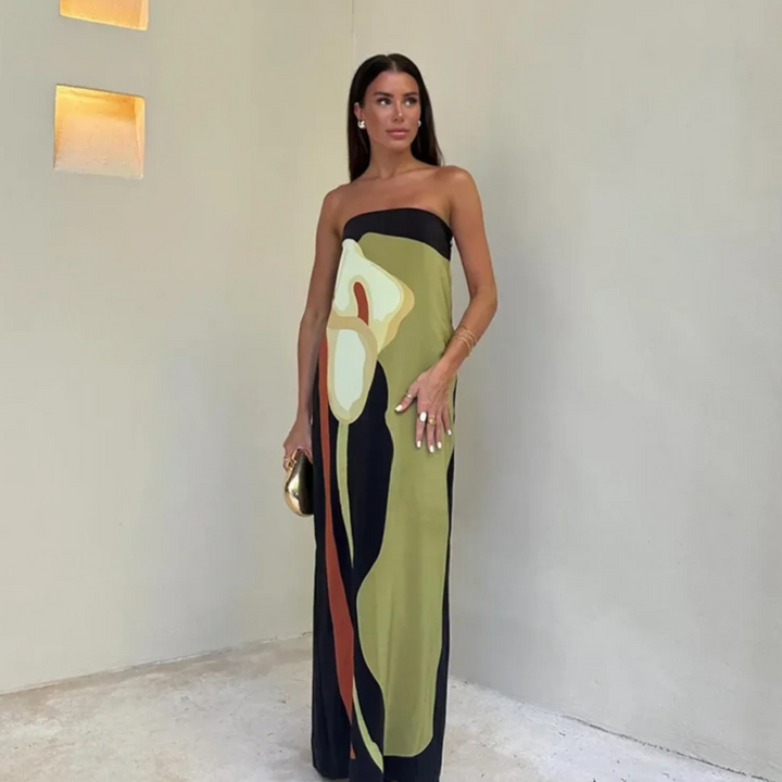 Paula - Vestido elegante con escote