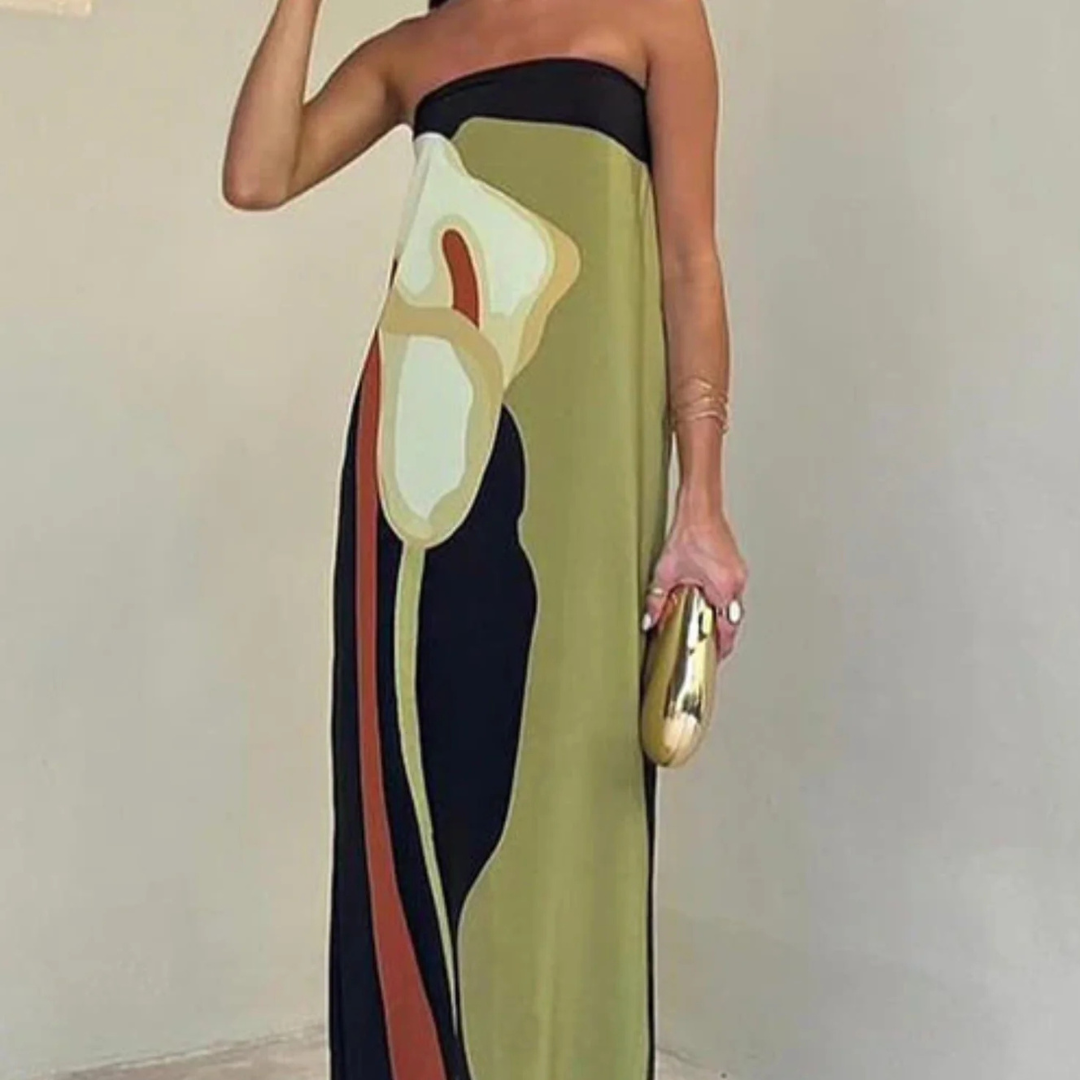Paula - Vestido elegante con escote