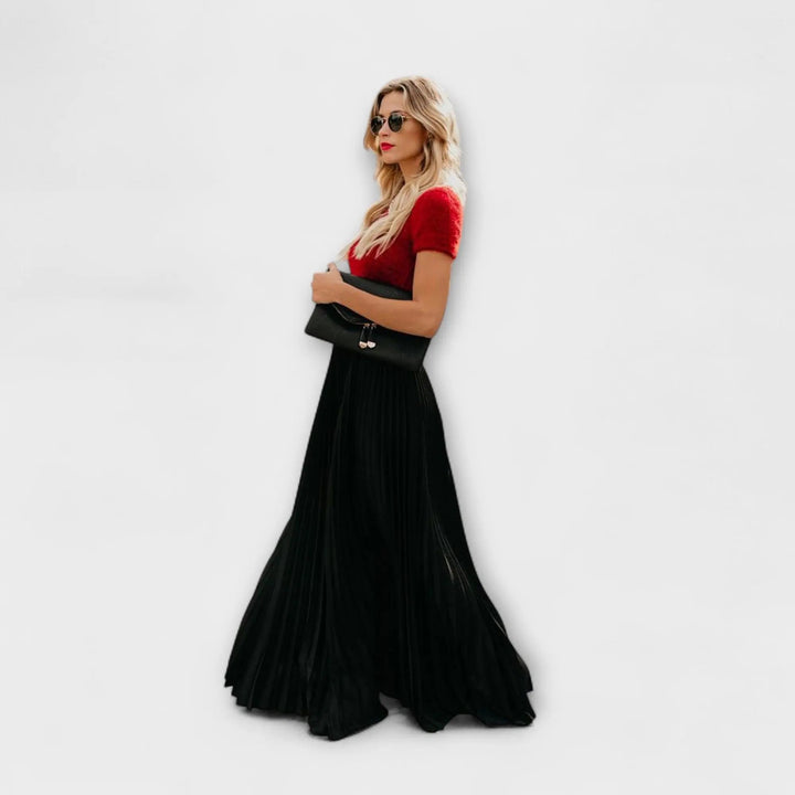 Jimena | Ligera Falda Maxi Plisada