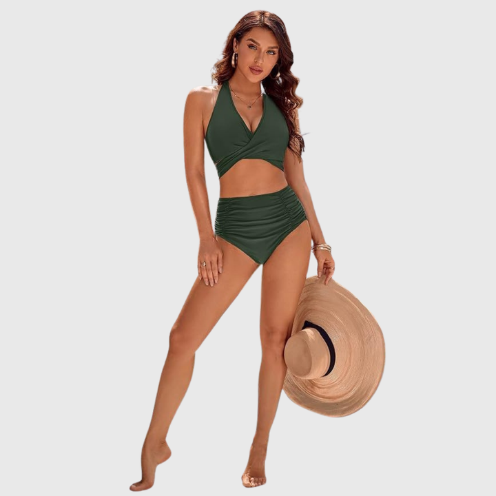 Pascale | Conjunto de Bikini Elegante de Cintura Alta