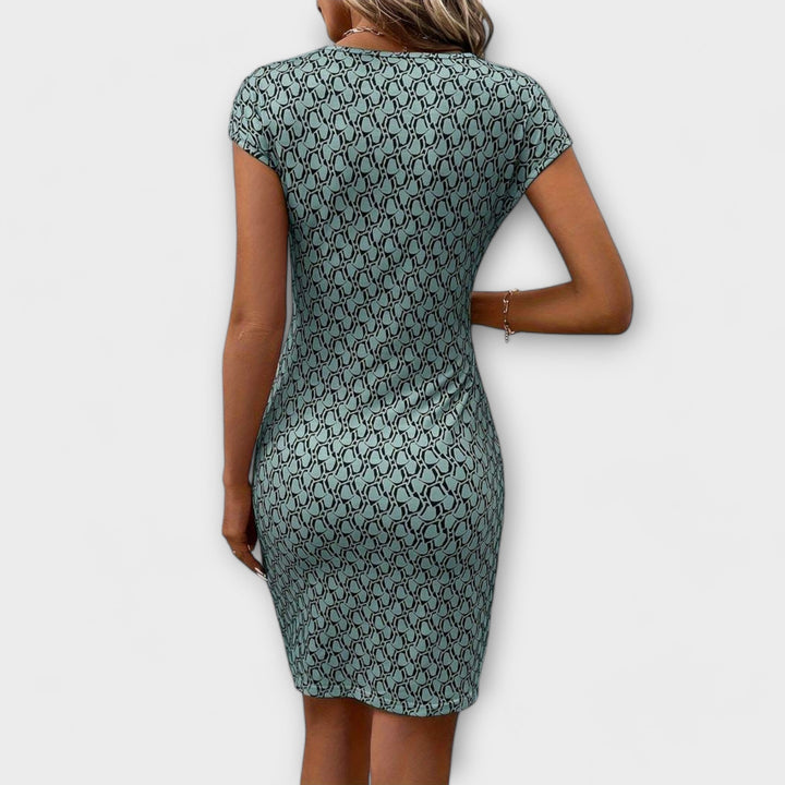 Patrícia - Vestido tulipán de manga corta