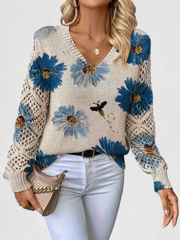 Bronwen | Jersey de Encaje Floral