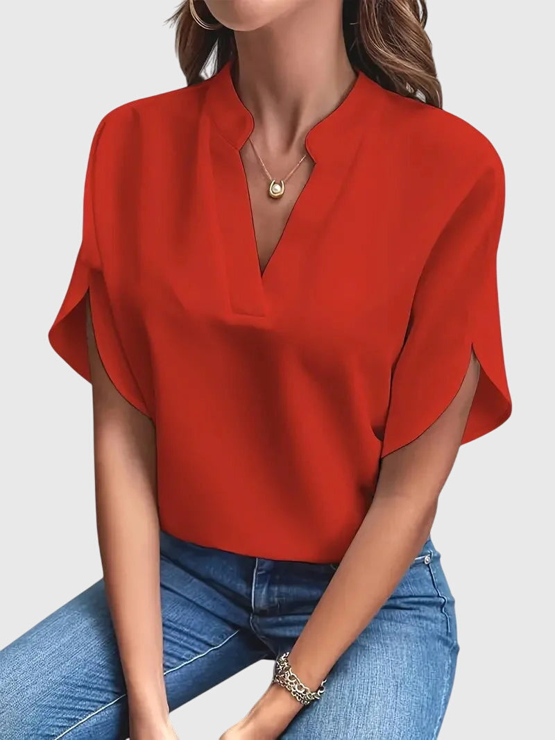 Isabelle | Camisa V Neck Suave y Elegante
