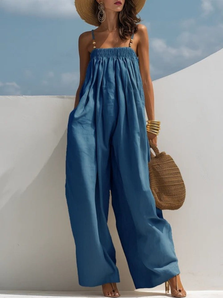 Magali - Mono de Denim con Piernas Anchas | Comodidad y Estilo