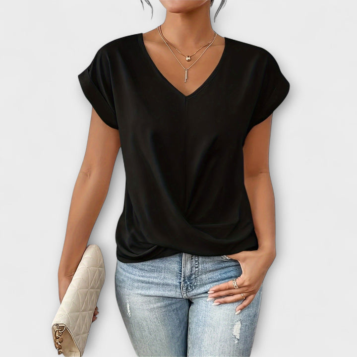 Claire | Top elegante con cuello en V