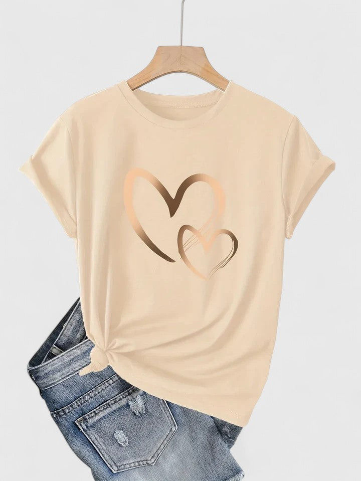 Clara | Camiseta Cómoda de Manga Corta
