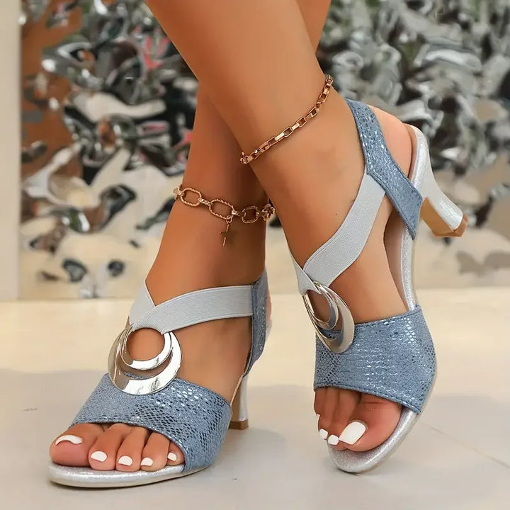 Glamora | Tacones Altos con Anillo