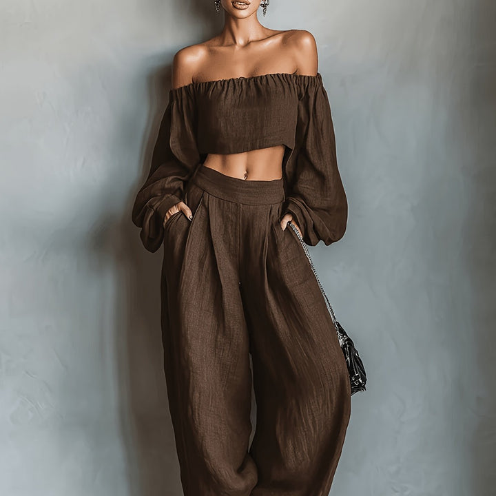 Tiana | Conjunto Sin Mangas – Elegante, Con Pantalones Anchos