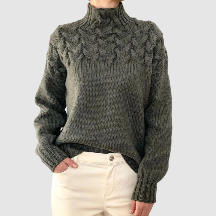 Štěpánka – Jersey cálido de cuello alto