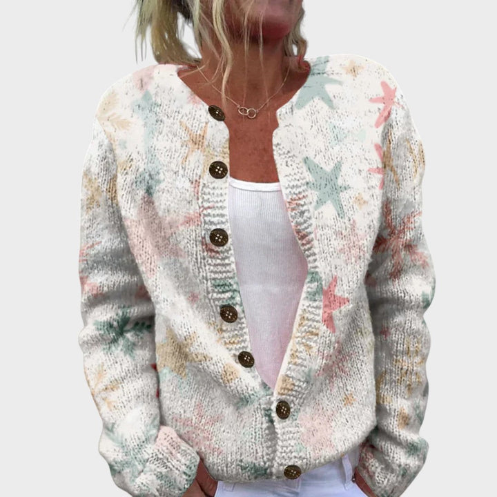 Leonor – Cárdigan floral de otoño