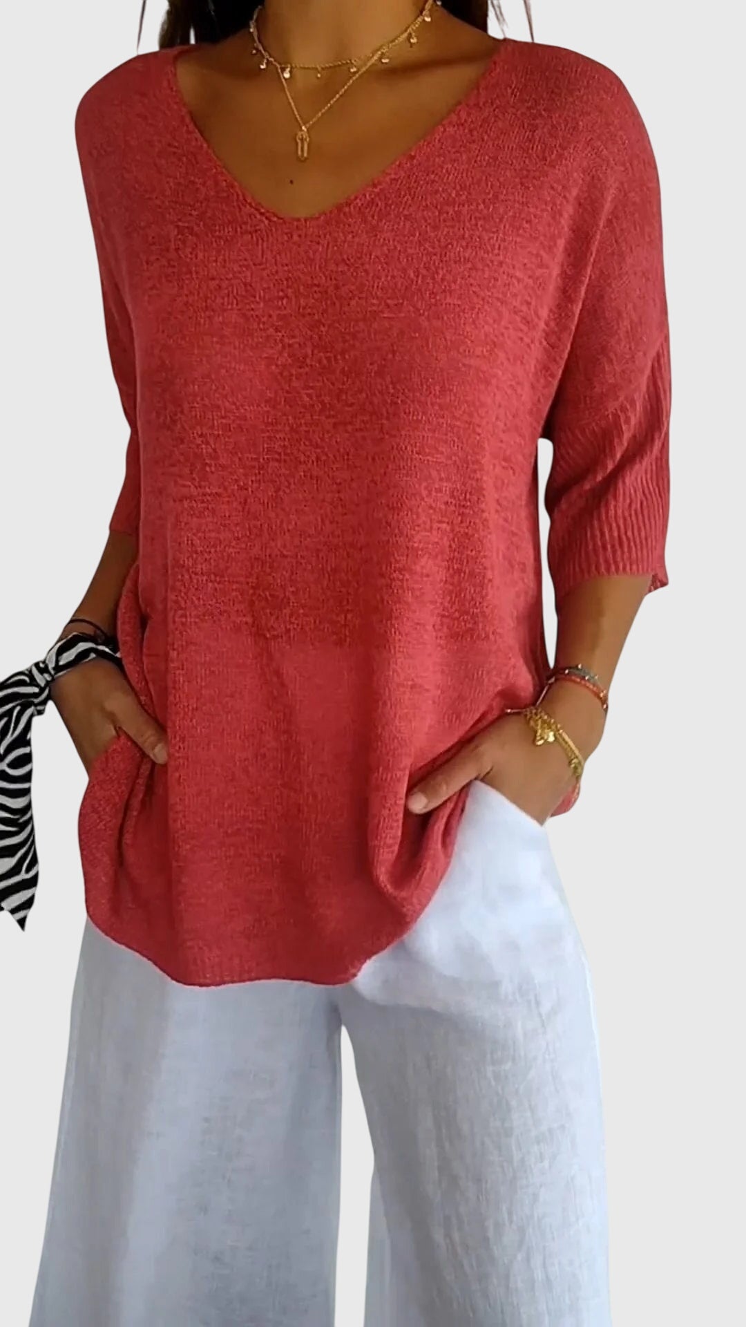 Caroline | Top Elegante con Escote en V