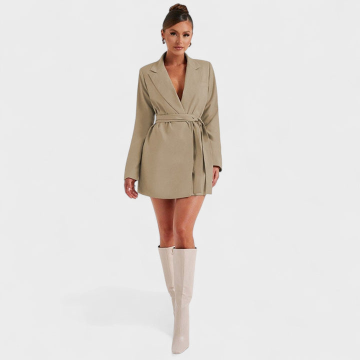 Teresa - Vestido blazer negro