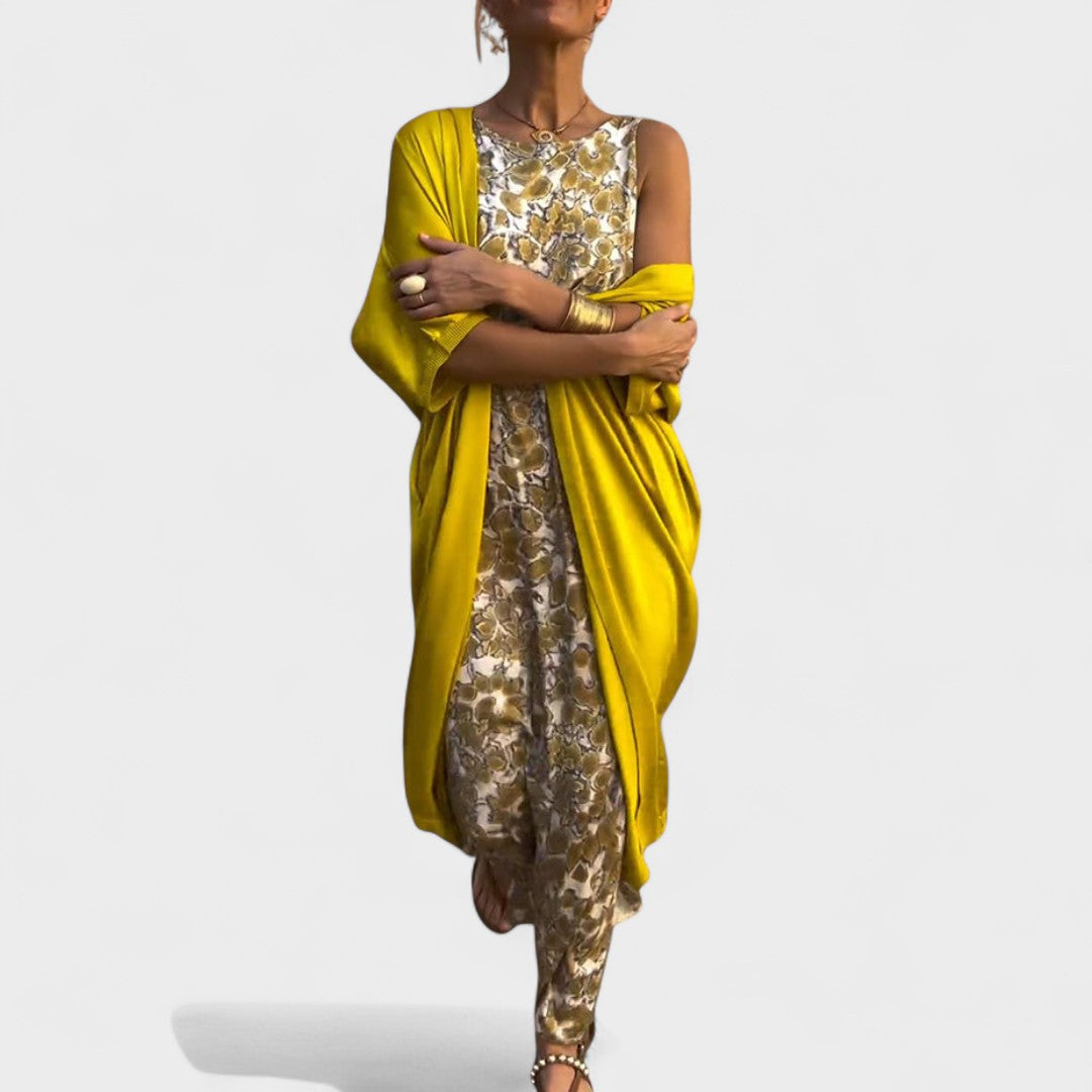 Carolina - Vestido elegante con chaleco