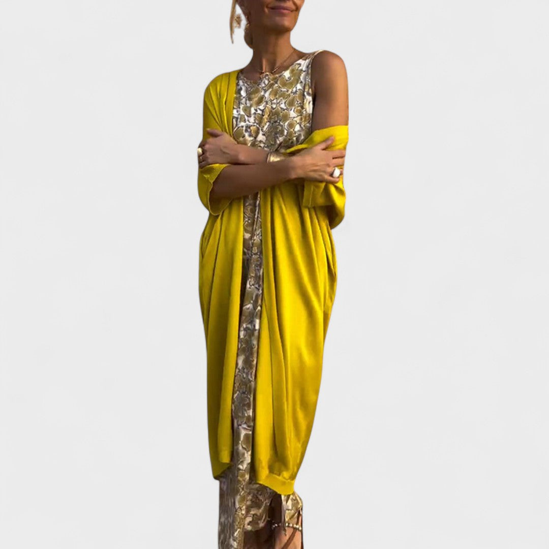 Carolina - Vestido elegante con chaleco
