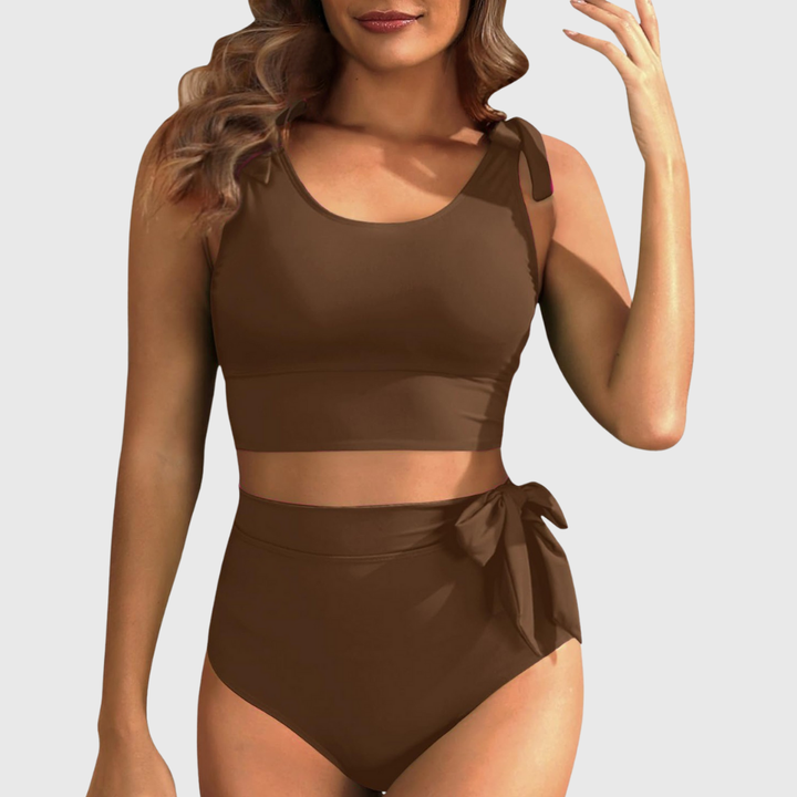 Auriane | Conjunto de Bikini de Dos Piezas de Cintura Alta