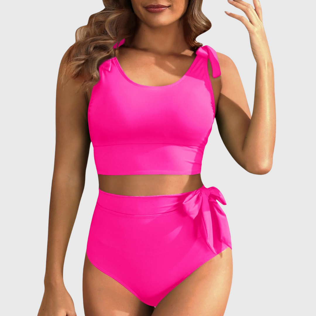 Auriane | Conjunto de Bikini de Dos Piezas de Cintura Alta