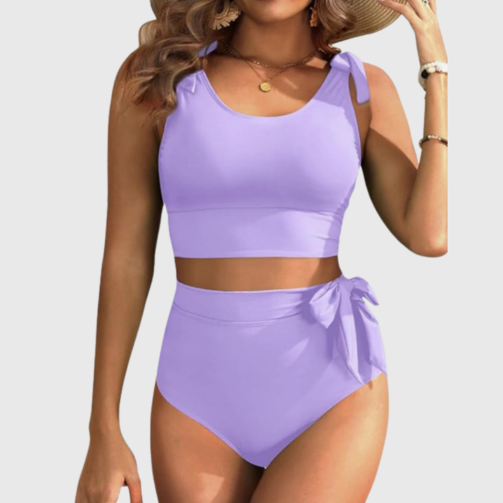 Auriane | Conjunto de Bikini de Dos Piezas de Cintura Alta