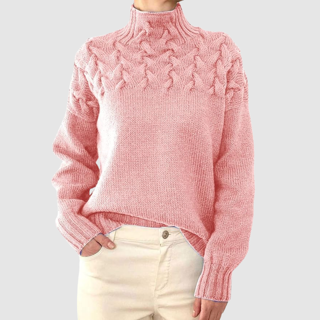 Štěpánka – Jersey cálido de cuello alto