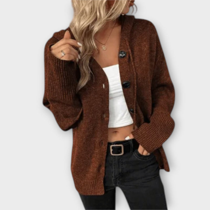 Brittan - Cárdigan beige con botones