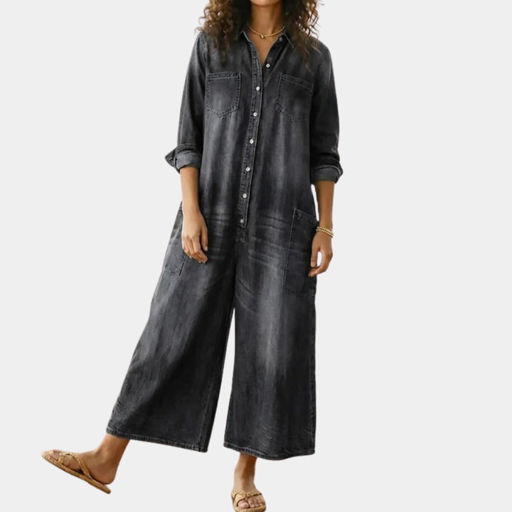 Fleur - Mono de Denim de Algodón | Comodidad y Estilo