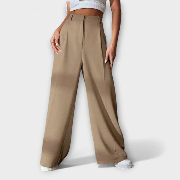 Iara | Pantalones de Cintura Alta con Corte Amplio