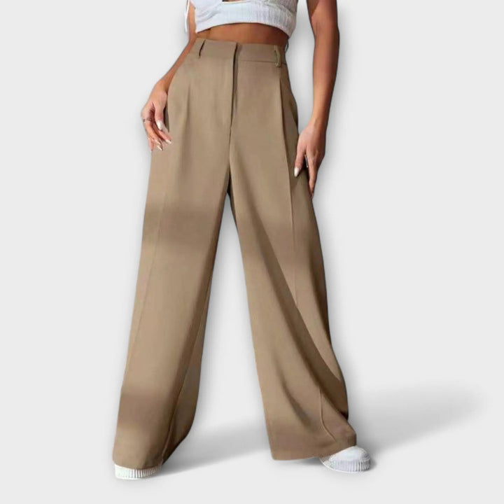 Iara | Pantalones de Cintura Alta con Corte Amplio