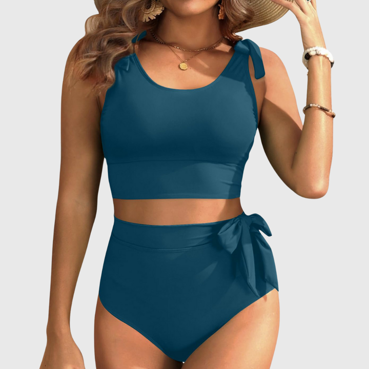 Auriane | Conjunto de Bikini de Dos Piezas de Cintura Alta
