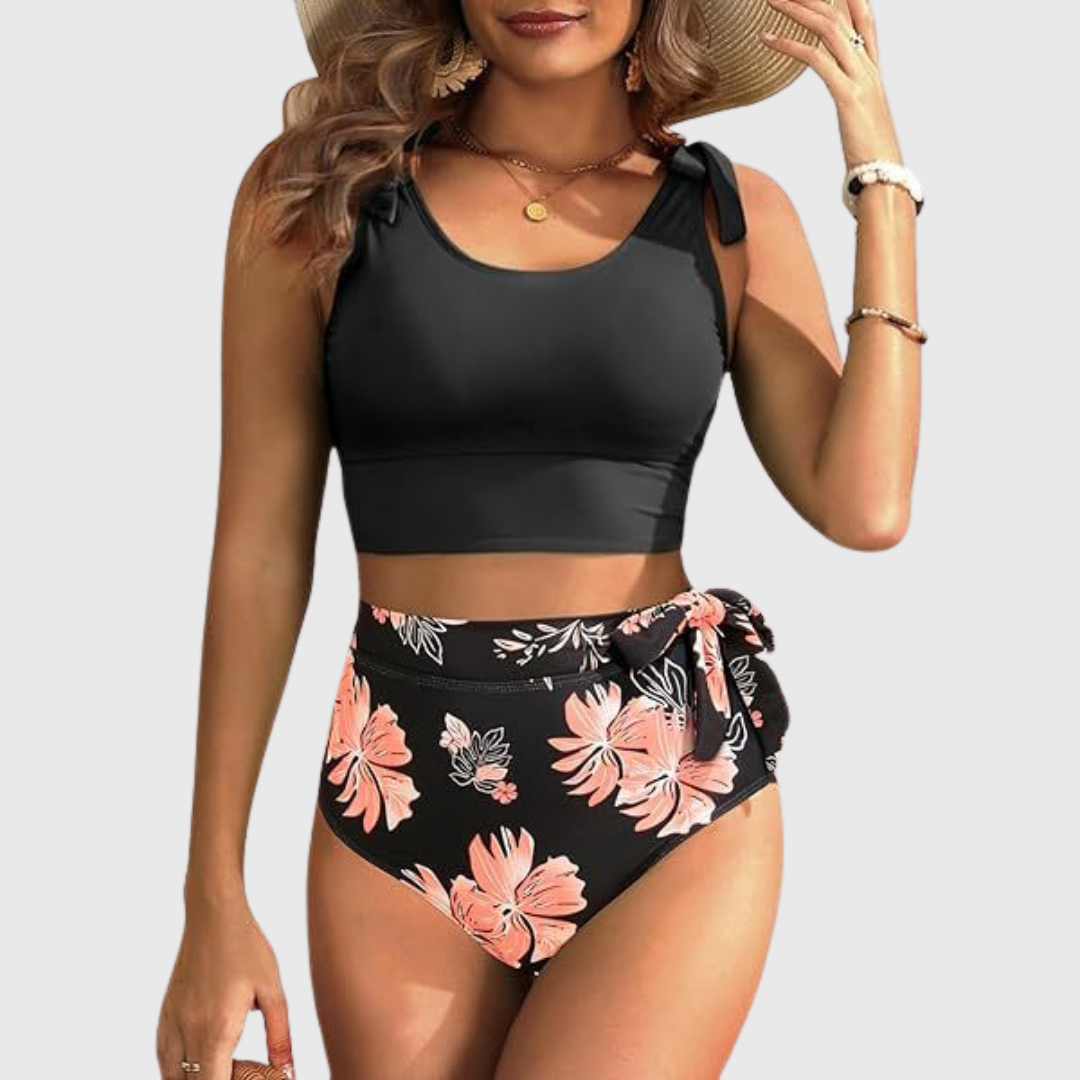 Auriane | Conjunto de Bikini de Dos Piezas de Cintura Alta