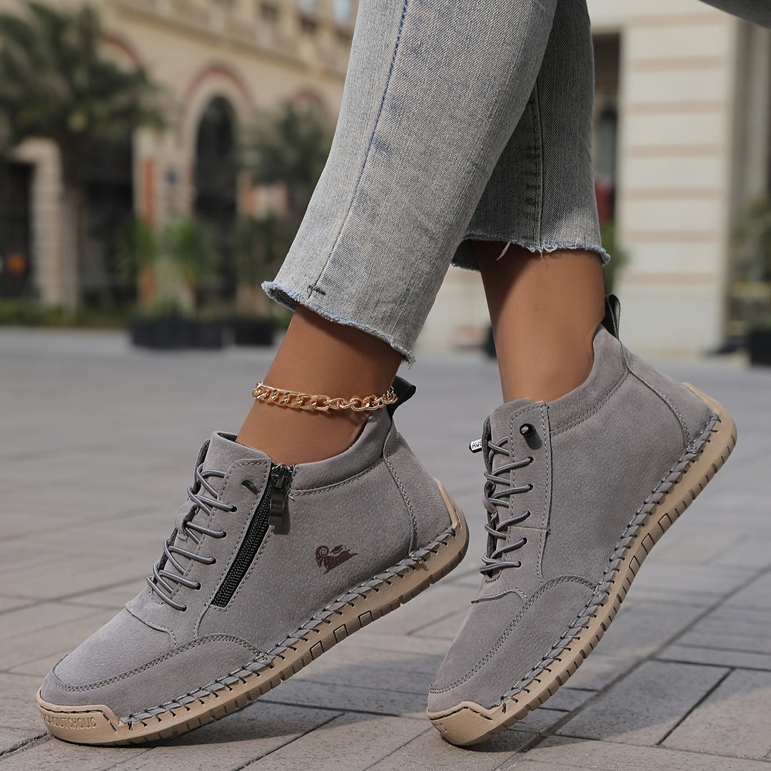 Zapatos Ortopédicos Flora Cómodos con Cierre de Cremallera
