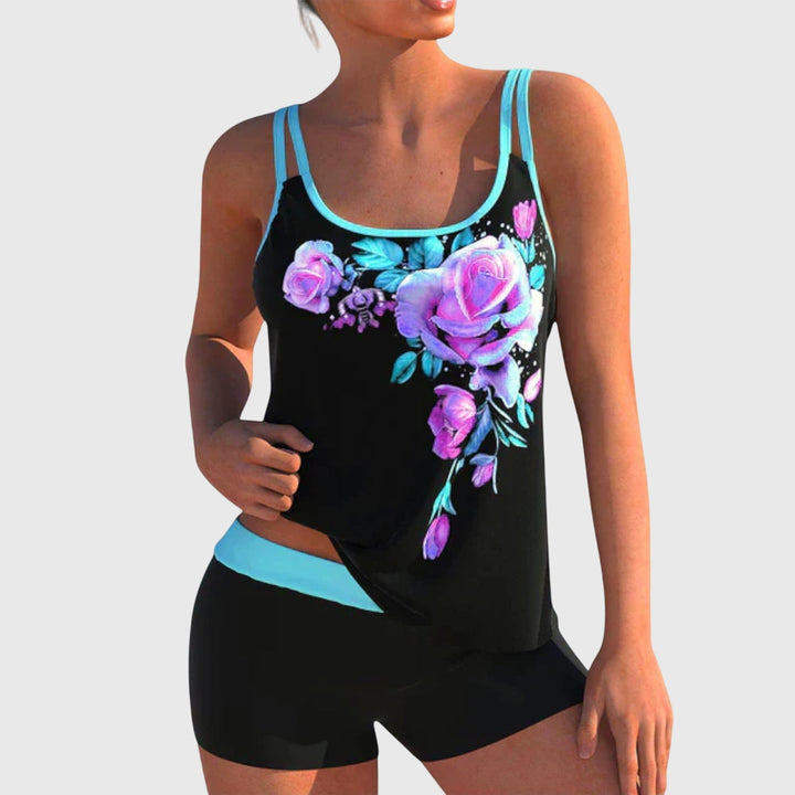 Clotilde | Traje de baño floral de dos piezas
