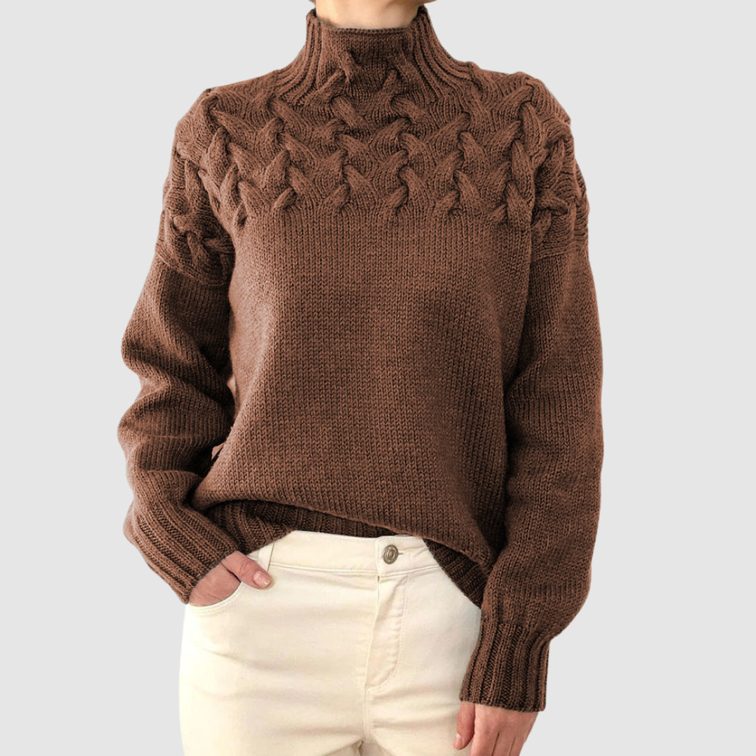 Štěpánka – Jersey cálido de cuello alto