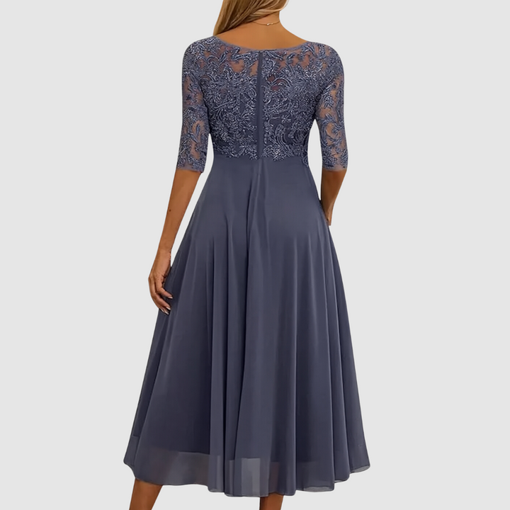 Leontýna - Vestido de encaje elegante Mujer