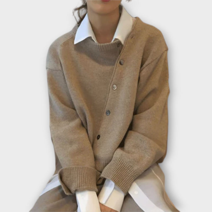Cathy - Cárdigan casual beige