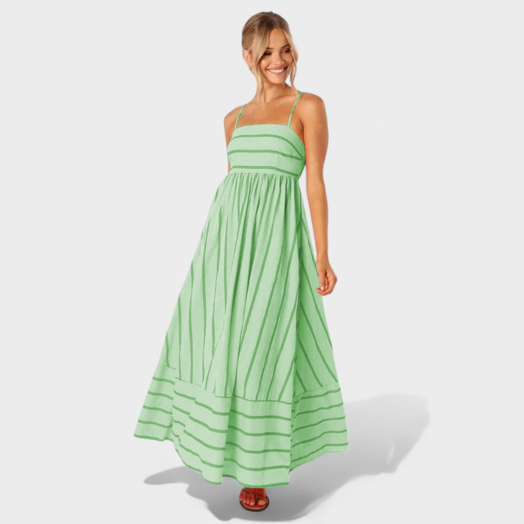 Camila - Vestido de rayas fresco